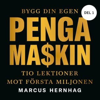 Tio lektioner mot första miljonen – Marcus Hernhag, ljudbokens omslag