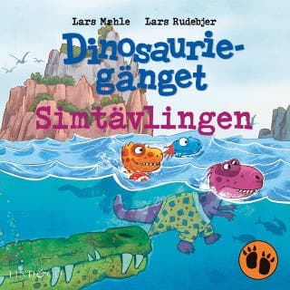 Simtävlingen – Lars Mæhle, ljudbokens omslag