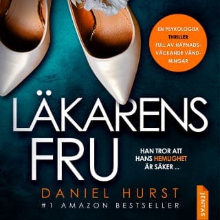 Läkarens fru – Daniel Hurst, ljudbokens omslag