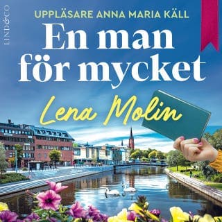 En man för mycket – Lena Molin, ljudbokens omslag