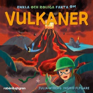 Enkla och roliga fakta om vulkaner – Julia Wiberg, ljudbokens omslag