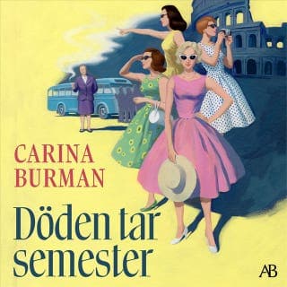 Döden tar semester – Carina Burman, ljudbokens omslag