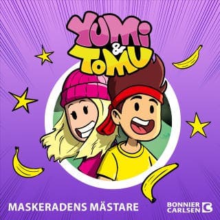 Maskeradens mästare – Yumi och Tomu, ljudbokens omslag