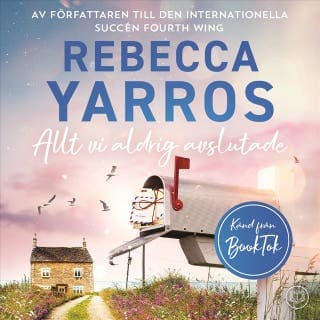 Allt vi aldrig avslutade – Rebecca Yarros, ljudbokens omslag