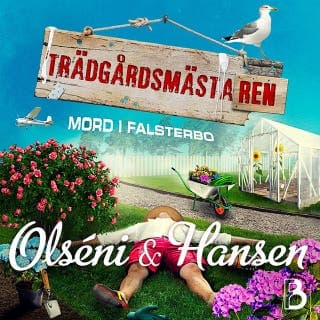 Trädgårdsmästaren – Micke Hansen och Christina Olséni, ljudbokens omslag