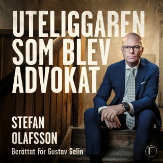 Uteliggaren som blev advokat – Stefan Olafsson och Gustav Gelin, ljudbokens omslag