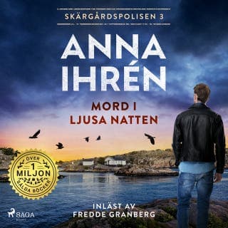 Mord i ljusa natten – Anna Ihrén, ljudbokens omslag