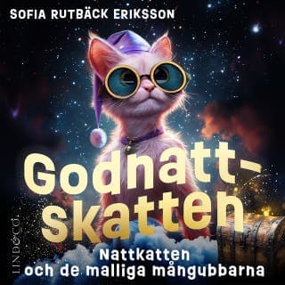Nattkatten och de malliga mångubbarna (Godnattskatten del 3) – Sofia Rutbäck Eriksson, ljudbokens omslag