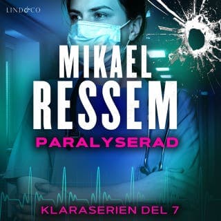 Paralyserad – Mikael Ressem, ljudbokens omslag