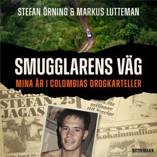 Smugglarens väg – Markus Lutteman och Stefan Örning, ljudbokens omslag