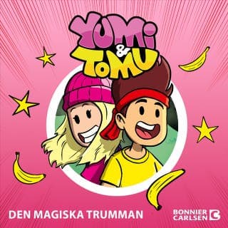 Den magiska trumman – Yumi och Tomu, ljudbokens omslag