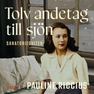 Tolv andetag till sjön – Pauline Riccius, ljudbokens omslag