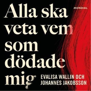 Alla ska veta vem som dödade mig – Evalisa Wallin och Johannes Jakobsson, ljudbokens omslag