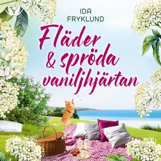 Fläder och spröda vaniljhjärtan – Ida Fryklund, ljudbokens omslag