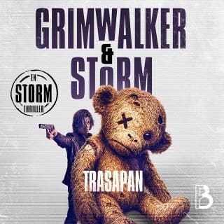 Trasapan – Leffe Grimwalker och Alex Storm, ljudbokens omslag