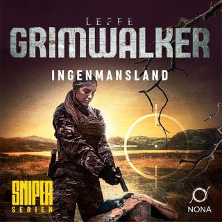 Ingenmansland – Leffe Grimwalker, ljudbokens omslag
