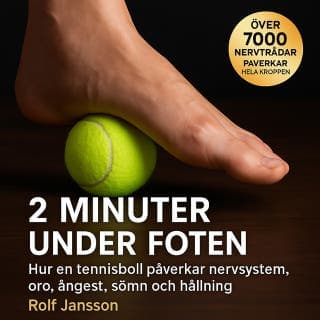 2 minuter under foten – Hur en tennisboll kan lugna nervsystemet och minska spänningar – Rolf Jansson, ljudbokens omslag