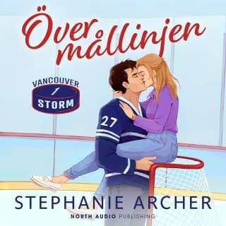 Över mållinjen – Stephanie Archer, ljudbokens omslag