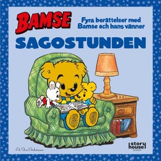 Bamse. Sagostunden : fyra berättelser med Bamse och hans vänner – Rune Andréasson, ljudbokens omslag