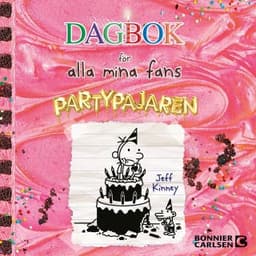 Partypajaren – Jeff Kinney, ljudbokens omslag