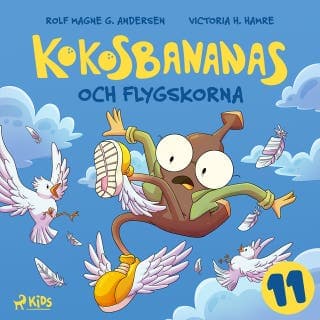 Kokosbananas och flygskorna – Rolf Magne G. Andersen, ljudbokens omslag