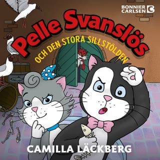 Pelle Svanslös och den stora sillstölden – Camilla Läckberg och Gösta Knutsson, ljudbokens omslag