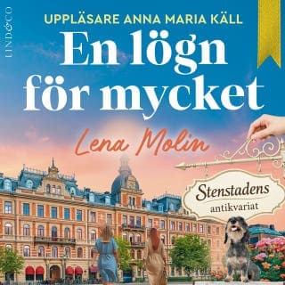 En lögn för mycket – Lena Molin, ljudbokens omslag