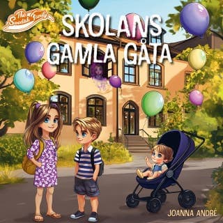 Skolans gamla gåta – Joanna André, ljudbokens omslag