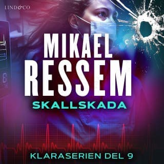 Skallskada – Mikael Ressem, ljudbokens omslag