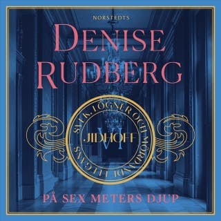 På sex meters djup – Denise Rudberg, ljudbokens omslag