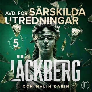 I lagens skugga – Camilla Läckberg och Malin Karim, ljudbokens omslag