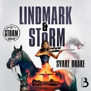 Svart drake – Peter Lindmark, Alex Storm, ljudbokens omslag