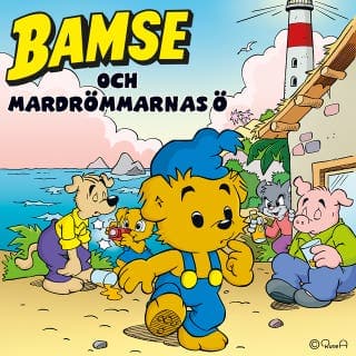 Bamse och mardrömmarnas ö – Mimmi Arviddson och My Arvidsson, ljudbokens omslag