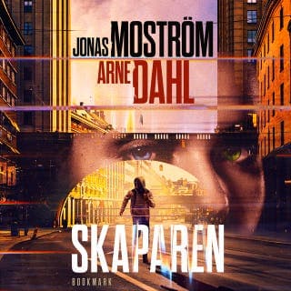 Skaparen – Jonas Moström och Arne Dahl, ljudbokens omslag