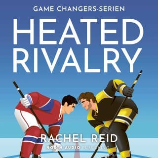 Heated Rivalry (svensk utgåva) – Rachel Reid, ljudbokens omslag