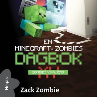 Zombies vs aliens – Zack Zombie, ljudbokens omslag