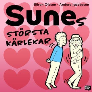 Sunes största kärlekar – Anders Jacobsson och Sören Olsson, ljudbokens omslag
