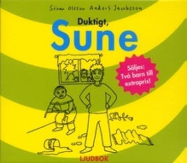 Duktigt Sune – Anders Jacobsson och Sören Olsson, ljudbokens omslag
