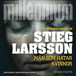 Män som hatar kvinnor – Stieg Larsson, ljudbokens omslag