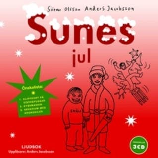 Sunes jul – Anders Jacobsson och Sören Olsson, ljudbokens omslag