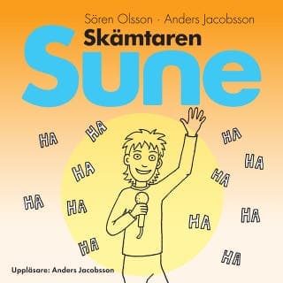 Skämtaren Sune – Anders Jacobsson och Sören Olsson, ljudbokens omslag
