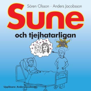 Sune och tjejhatarligan – Anders Jacobsson och Sören Olsson, ljudbokens omslag