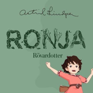 Ronja Rövardotter – Astrid Lindgren, ljudbokens omslag