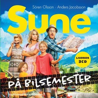Sune på bilsemester – Anders Jacobsson och Sören Olsson, ljudbokens omslag