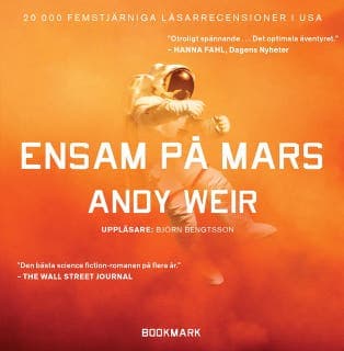 Ensam på mars – Andy Weir, ljudbokens omslag