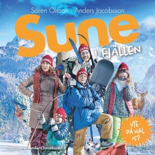 Sune i fjällen – Anders Jacobsson och Sören Olsson, ljudbokens omslag