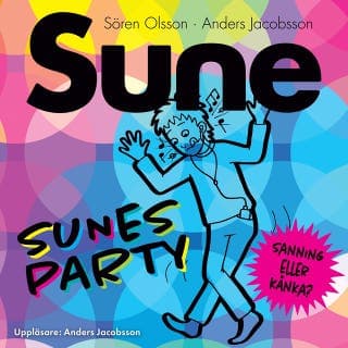 Sunes party – Anders Jacobsson och Sören Olsson, ljudbokens omslag