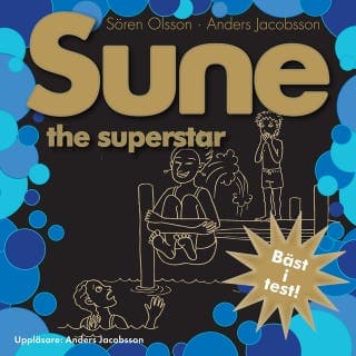 Sune the superstar – Anders Jacobsson och Sören Olsson, ljudbokens omslag