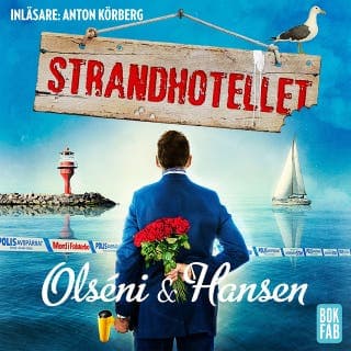 Strandhotellet – Micke Hansen och Christina Olséni, ljudbokens omslag