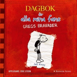 Gregs bravader – Jeff Kinney, ljudbokens omslag